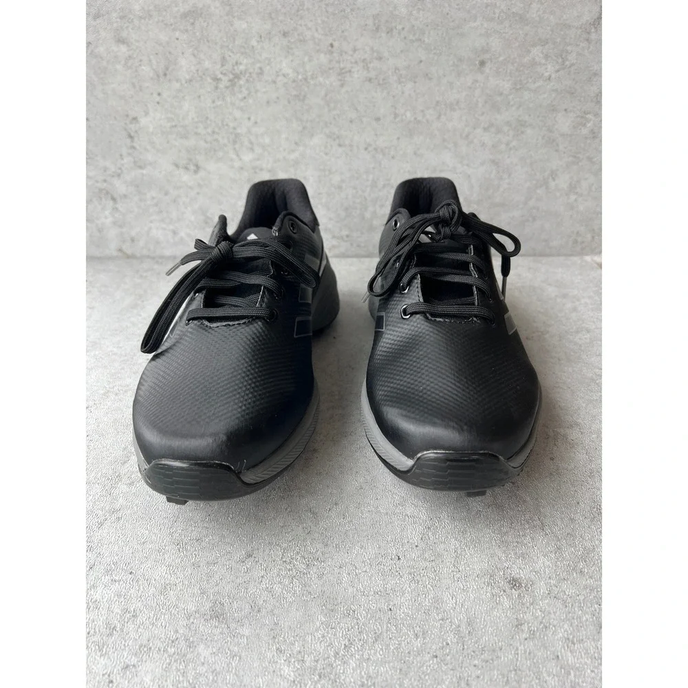 New Adidas ZG23 Golf Shoes Mens 7.5 Core Black Grey Spiked Waterproof‎ H03672
